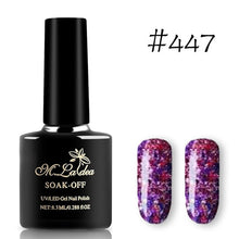 Load image into Gallery viewer, Sequins Nail Polish Gel Nail Polish Shiny Gloss Base Gel Paint Glitter UV Gel Lacquer Diamond Solid Color Primer Manicure
