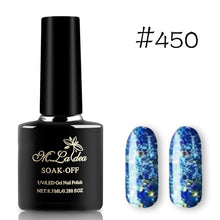 Load image into Gallery viewer, Sequins Nail Polish Gel Nail Polish Shiny Gloss Base Gel Paint Glitter UV Gel Lacquer Diamond Solid Color Primer Manicure
