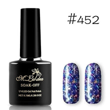 Load image into Gallery viewer, Sequins Nail Polish Gel Nail Polish Shiny Gloss Base Gel Paint Glitter UV Gel Lacquer Diamond Solid Color Primer Manicure

