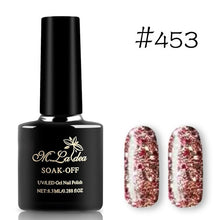 Load image into Gallery viewer, Sequins Nail Polish Gel Nail Polish Shiny Gloss Base Gel Paint Glitter UV Gel Lacquer Diamond Solid Color Primer Manicure
