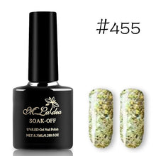 Load image into Gallery viewer, Sequins Nail Polish Gel Nail Polish Shiny Gloss Base Gel Paint Glitter UV Gel Lacquer Diamond Solid Color Primer Manicure
