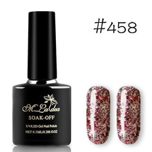 Load image into Gallery viewer, Sequins Nail Polish Gel Nail Polish Shiny Gloss Base Gel Paint Glitter UV Gel Lacquer Diamond Solid Color Primer Manicure
