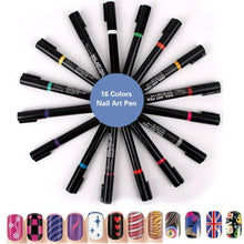 Load image into Gallery viewer, 1PCS Nail Art Pen High Quality Hot-Selling Design Pro Nail Art Pen Painting Paint Drawing Pen Nail Tools Manicures beautiful
