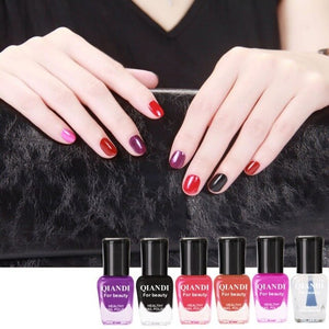 6PCS/Set Nail Gel Polish Semi Permanent Hybrid Nail Polish Colors Gel Nail Lacquer Varnishes Soak Off UV Nail Paint Gel