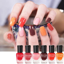 Load image into Gallery viewer, 6PCS/Set Nail Gel Polish Semi Permanent Hybrid Nail Polish Colors Gel Nail Lacquer Varnishes Soak Off UV Nail Paint Gel
