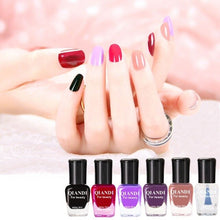 Load image into Gallery viewer, 6PCS/Set Nail Gel Polish Semi Permanent Hybrid Nail Polish Colors Gel Nail Lacquer Varnishes Soak Off UV Nail Paint Gel
