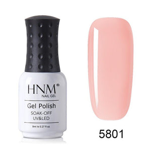 HNM New 8ml Glacier Black UV Gel Nail Polish Narl Art Hybrid Varnish Matt Top LED Lamp Semi Permanent Paint Lucky Lacquer Enamel