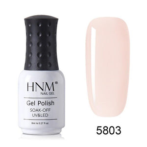 HNM New 8ml Glacier Black UV Gel Nail Polish Narl Art Hybrid Varnish Matt Top LED Lamp Semi Permanent Paint Lucky Lacquer Enamel