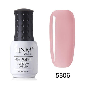 HNM New 8ml Glacier Black UV Gel Nail Polish Narl Art Hybrid Varnish Matt Top LED Lamp Semi Permanent Paint Lucky Lacquer Enamel