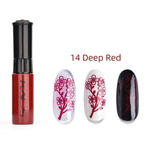 Load image into Gallery viewer, KADS Red Series Nail Art Stamping Print 1 Bottle Stamping Nail Lacquer of Acrylic Paint Tool for All Season Using Nail Polish
