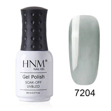 Load image into Gallery viewer, HNM New 8ml Glacier Black UV LED Gel Nail Polish Narl Art Soak Off Hybrid Varnish Lamp Semi Permanent Paint Lucky Lacquer Enamel
