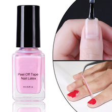 Load image into Gallery viewer, Belen 1pcs Nail Latex White Pink Peel Off Tape Paint Gellak Stamping Enamel Soak Off Lacquer Easy Clean Protect Nails Polish 6ml
