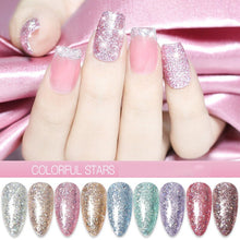 Load image into Gallery viewer, Shimmer Glitter Diamond UV Lamp Nail Gel Bling Paint Nail Polish Lacquer Enamel Gel Nail Extension Gel Nail Art Gel New
