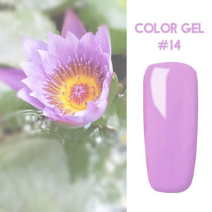 Bukio  Nail Polish Pure Color Semi Permanent Base top Need UV LED lamp For Manicure Varnish Paint Hybrid ROSALIND nail gel