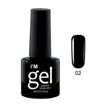 Load image into Gallery viewer, Verntion 8Ml Pure 29 Colors UV Gel Nail Polish High Quality Lucky LED Varnish Primers Top LED Hybrid Semi Permanent Paint Gellak
