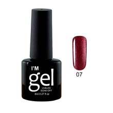 Load image into Gallery viewer, Verntion 8Ml Pure 29 Colors UV Gel Nail Polish High Quality Lucky LED Varnish Primers Top LED Hybrid Semi Permanent Paint Gellak

