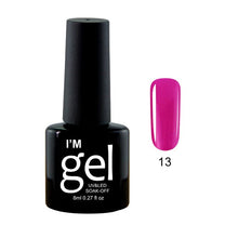 Load image into Gallery viewer, Verntion 8Ml Pure 29 Colors UV Gel Nail Polish High Quality Lucky LED Varnish Primers Top LED Hybrid Semi Permanent Paint Gellak
