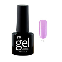 Load image into Gallery viewer, Verntion 8Ml Pure 29 Colors UV Gel Nail Polish High Quality Lucky LED Varnish Primers Top LED Hybrid Semi Permanent Paint Gellak
