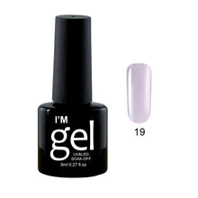 Load image into Gallery viewer, Verntion 8Ml Pure 29 Colors UV Gel Nail Polish High Quality Lucky LED Varnish Primers Top LED Hybrid Semi Permanent Paint Gellak
