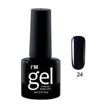 Load image into Gallery viewer, Verntion 8Ml Pure 29 Colors UV Gel Nail Polish High Quality Lucky LED Varnish Primers Top LED Hybrid Semi Permanent Paint Gellak
