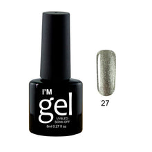 Load image into Gallery viewer, Verntion 8Ml Pure 29 Colors UV Gel Nail Polish High Quality Lucky LED Varnish Primers Top LED Hybrid Semi Permanent Paint Gellak
