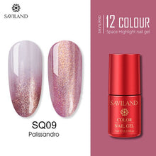 Load image into Gallery viewer, SAVILAND Superfine Platinum Sparkle Gel Varnish Diamond Glitter Lacquer Gel for DIY Gel Paint Design Nail Art
