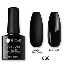 Load image into Gallery viewer, UR SUGAR Matte Top Coat Color UV Gel Nail Polish Red Pink Series Semi Permanent Soak Off UV Gel Varnish DIY Nail Art Gel Paint
