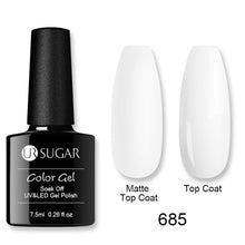 Load image into Gallery viewer, UR SUGAR Matte Top Coat Color UV Gel Nail Polish Red Pink Series Semi Permanent Soak Off UV Gel Varnish DIY Nail Art Gel Paint
