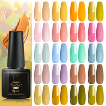 Load image into Gallery viewer, Mtssii Gel Nail Polish Pure Color Semi Permanent Base top Need UV LED lamp For Manicure Varnish Paint Hybrid Spring Nail gel
