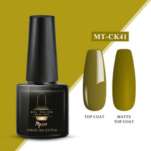 Load image into Gallery viewer, Mtssii Gel Nail Polish Pure Color Semi Permanent Base top Need UV LED lamp For Manicure Varnish Paint Hybrid Spring Nail gel
