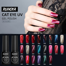 Load image into Gallery viewer, Ruhoya Uv Gel Nails Lacquer Varnish Glue Soak-off Long Lasting Stamping Cat Eyes Soak Off UV LED Glitter Nail Art Lacquer Paint
