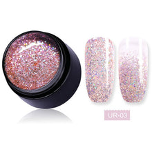 Load image into Gallery viewer, UR SUGAR 5ml Color Gel Polish Glitter Nail Art Soak Off UV LED Gel Varnish UV Color Paint Gel Nail Varnish Gel Manicure
