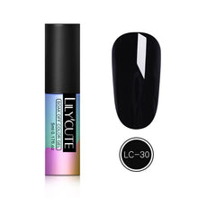 Load image into Gallery viewer, LILYCUTE Thermochromic Liquid Crystal Mood Color Changing Gel Polish Nail Art Changing Gel Paint Black Dark Base UV Lamp Needed
