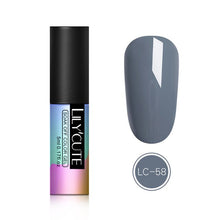 Load image into Gallery viewer, LILYCUTE Thermochromic Liquid Crystal Mood Color Changing Gel Polish Nail Art Changing Gel Paint Black Dark Base UV Lamp Needed
