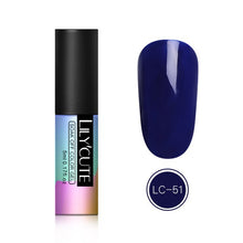 Load image into Gallery viewer, LILYCUTE Thermochromic Liquid Crystal Mood Color Changing Gel Polish Nail Art Changing Gel Paint Black Dark Base UV Lamp Needed
