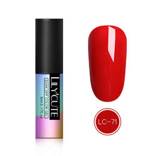 Load image into Gallery viewer, LILYCUTE Thermochromic Liquid Crystal Mood Color Changing Gel Polish Nail Art Changing Gel Paint Black Dark Base UV Lamp Needed
