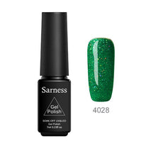 Load image into Gallery viewer, Sarness Diamond Glitter Nail Polish 19 Colors Gel Varnishes Neon Shining UV Nail Gel Polish Soak Off Sequins Hybrid Nail Paint
