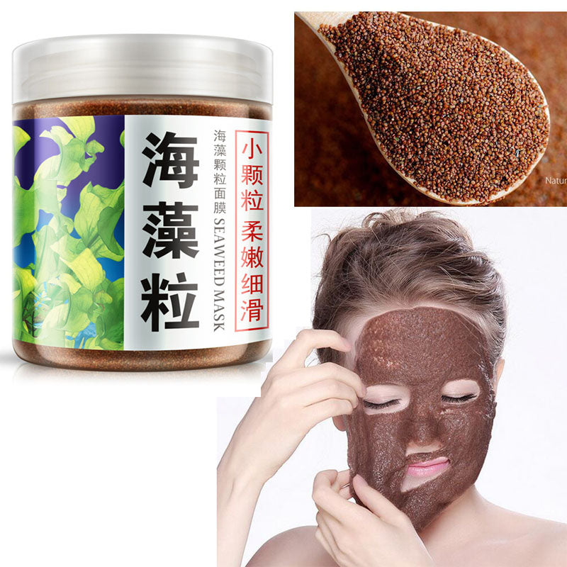 BIOAQUA Pure Seaweed Particles Facial Mask Shrink Pores Anti Acne Fade Spots Whitening&Moisturizing Facial Mask Facial Skin care