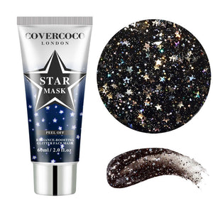 Moisturize Star Mask Glitter Peel Off Black Mask Face Mask Moisturizing Nourish Blackhead Remover Korean Skin Care