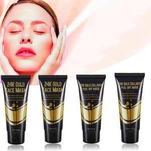 24K Gold Collagen Peel Off Mask Facial Mask Anti Aging Whitening Wrinkle Lifting Firming Skin Care Gold Tearing Face Mask