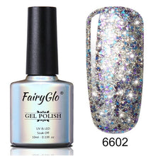 Load image into Gallery viewer, FairyGlo Glitter Gelpolish Stamping Paint Nail Polish 10ML Starry Giltter Vernis a Ongle Nail Art Nagellak Lucky Lacquer Gellak
