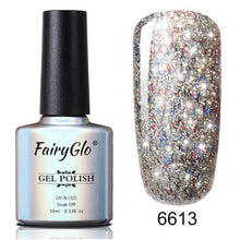 Load image into Gallery viewer, FairyGlo Glitter Gelpolish Stamping Paint Nail Polish 10ML Starry Giltter Vernis a Ongle Nail Art Nagellak Lucky Lacquer Gellak
