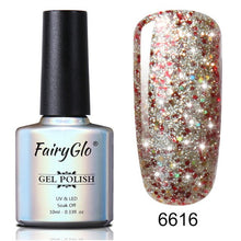 Load image into Gallery viewer, FairyGlo Glitter Gelpolish Stamping Paint Nail Polish 10ML Starry Giltter Vernis a Ongle Nail Art Nagellak Lucky Lacquer Gellak
