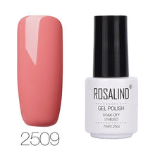 Load image into Gallery viewer, ROSALIND 7ML 68Color Series Gel Nail Polish Lacquer gel Paint Soak-Off Vernis Semi Permanant Uv Lot Nail Polish gel varnishes
