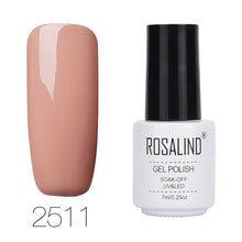Load image into Gallery viewer, ROSALIND 7ML 68Color Series Gel Nail Polish Lacquer gel Paint Soak-Off Vernis Semi Permanant Uv Lot Nail Polish gel varnishes
