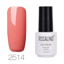 Load image into Gallery viewer, ROSALIND 7ML 68Color Series Gel Nail Polish Lacquer gel Paint Soak-Off Vernis Semi Permanant Uv Lot Nail Polish gel varnishes
