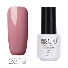 Load image into Gallery viewer, ROSALIND 7ML 68Color Series Gel Nail Polish Lacquer gel Paint Soak-Off Vernis Semi Permanant Uv Lot Nail Polish gel varnishes

