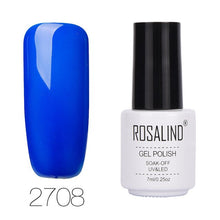 Load image into Gallery viewer, ROSALIND 7ML 68Color Series Gel Nail Polish Lacquer gel Paint Soak-Off Vernis Semi Permanant Uv Lot Nail Polish gel varnishes
