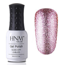 Load image into Gallery viewer, HNM 8ML Glitter Bling Nail Polish Soak Off Stamping Paint Nail Gelpolish Nail Art Vernis a Ongle Enamel Nagellak Lucky Lacquer
