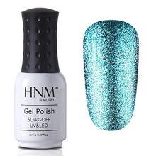 Load image into Gallery viewer, HNM 8ML Glitter Bling Nail Polish Soak Off Stamping Paint Nail Gelpolish Nail Art Vernis a Ongle Enamel Nagellak Lucky Lacquer
